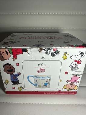DaySpring Peanuts A Charlie Brown Christmas Christmastime Is Here Mug 14oz
